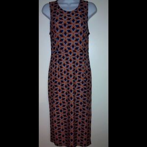 Geometric Print Sans Souci Midi Dress